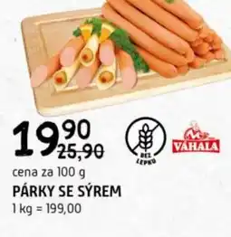 Terno Párky se sýrem nabídka
