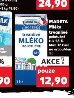 Kaufland Trvanlivé mléko 1,5% nabídka