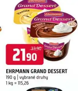 Terno Ehrmann grand dessert nabídka