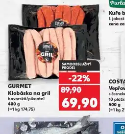 Kaufland Klobása na gril nabídka