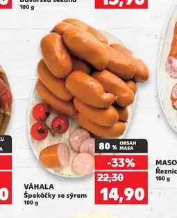 Kaufland Špekáčky se sýrem nabídka