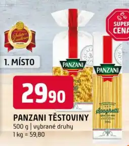 Terno Panzani těstoviny nabídka