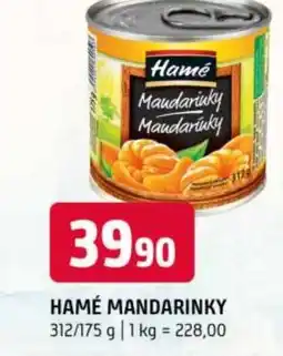 Terno Hamé mandarinky nabídka
