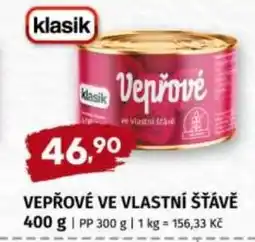 Terno Vepřové ve vlastní šťávě nabídka