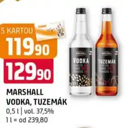 Terno Marshall vodka, tuzemák nabídka