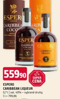 Terno Espero caribbean liqueur nabídka