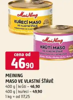 Terno Meining maso ve vlastní šťávě nabídka