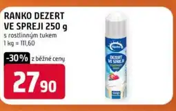 Terno Ranko dezert ve spreji nabídka