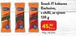 MP Krásno Snack IT kabanos Exclusive, s chilli, se sýrem nabídka