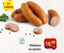 Řeznictví H&H Klobása se sýrem nabídka