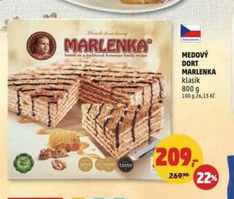 Penny Market Medový dort marlenka nabídka