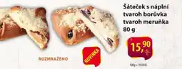 Řeznictví H&H Šáteček s náplní tvaroh borůvka tvaroh meruňka nabídka