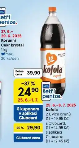 Tesco Kofola nabídka