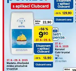 Tesco Korunní cukr krystal nabídka