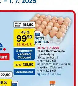 Tesco Vejce s nabídka