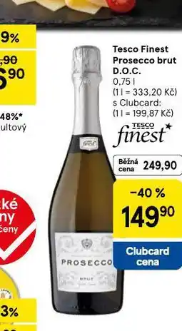 Tesco Prosecco brut nabídka