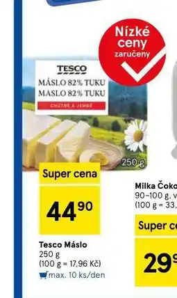 Tesco Máslo nabídka