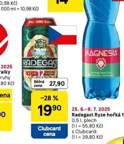 Tesco Pivo radegast nabídka
