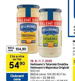 Tesco Hellmann's majonéza nabídka