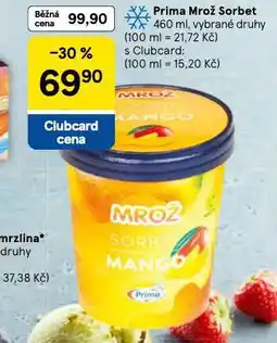 Tesco Prima mrož sorbet nabídka