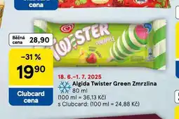 Tesco Algida twister zmrzlina nabídka
