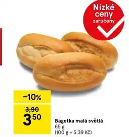 Tesco Bagetka malá světlá nabídka