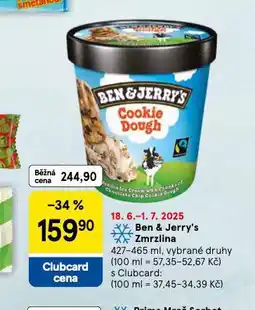 Tesco Zmrzlina ben & jerry's nabídka