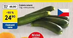 Tesco Cuketa zelená nabídka