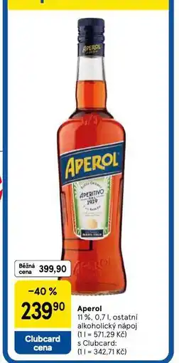 Tesco Aperol nabídka