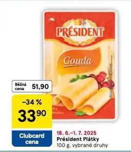 Tesco Président sýr nabídka