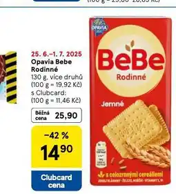 Tesco Opavia bebe rodinné nabídka