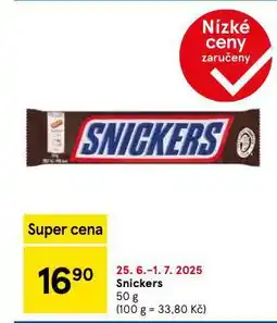 Tesco Snickers nabídka