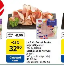 Tesco Selská šunka nabídka