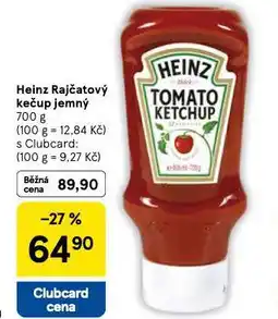 Tesco Heinz kečup nabídka
