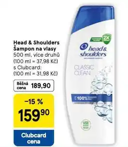 Tesco Head & shoulders šampon na vlasy nabídka