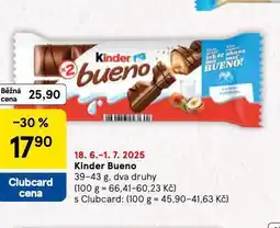 Tesco Kinder bueno nabídka