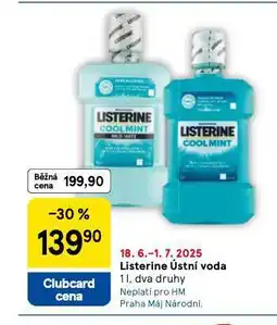Tesco Listerine ústní voda nabídka