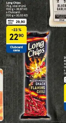 Tesco Long chips nabídka