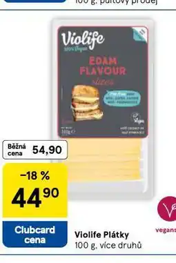 Tesco Violife plátky nabídka