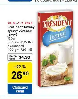 Tesco Président tavený sýrový výrobek nabídka