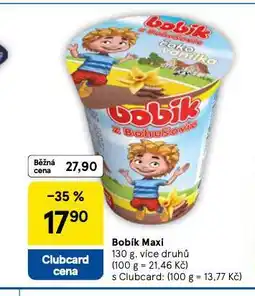 Tesco Bobík maxi nabídka