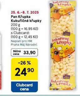 Tesco Pan křupka kukuřičné křupky nabídka