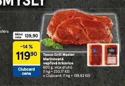 Tesco Marinovaná vepřová krkovice nabídka