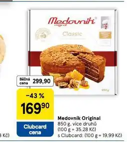 Tesco Medovník original nabídka
