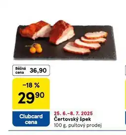 Tesco Čertovský špek nabídka