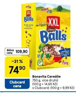 Tesco Bonavita cereálie nabídka