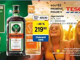 Tesco Jagermeister nabídka