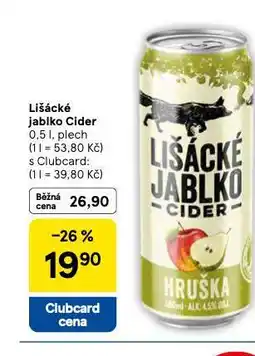 Tesco Lišácké jablko cider nabídka