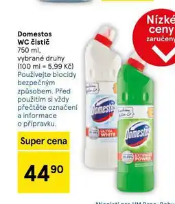 Tesco Domestos wc čistič nabídka