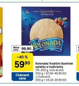 Tesco Kolonáda tradiční lázeňské trojhránky nabídka